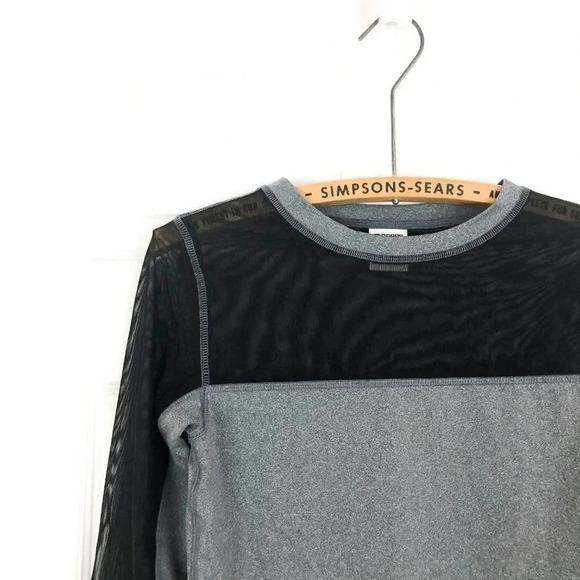 Victoria's Secret PINK Womens XS Cropped Mesh Activewear Top  Gym Workout - Picture 2 of 5